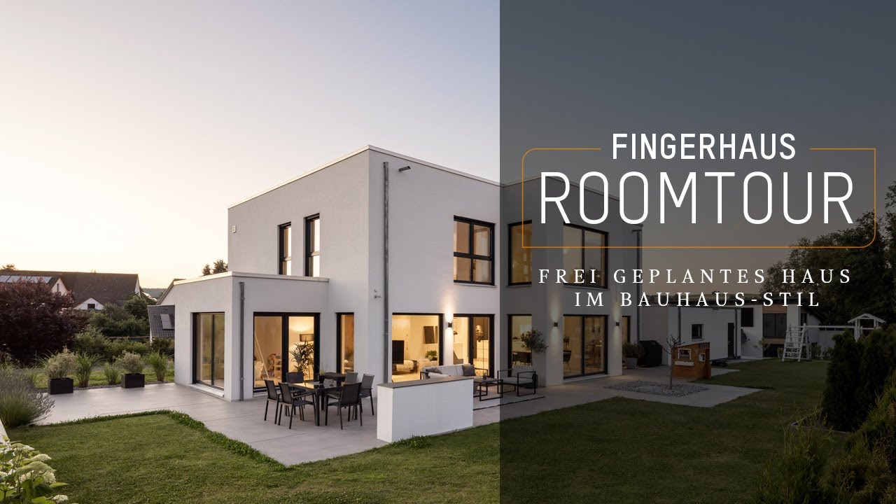 Frei geplantes Haus im Bauhaus-Stil | FingerHaus Roomtour