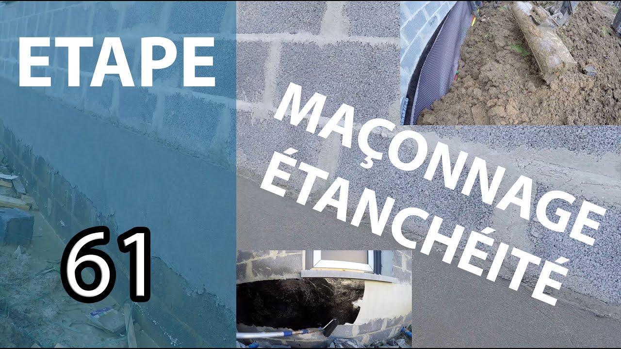 Maçonnage du mur de sous bassement, goudronnage et étanchéité Etape — free download