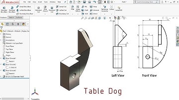 Solidworks Tutorial: Exercise #70 (Table Dog)