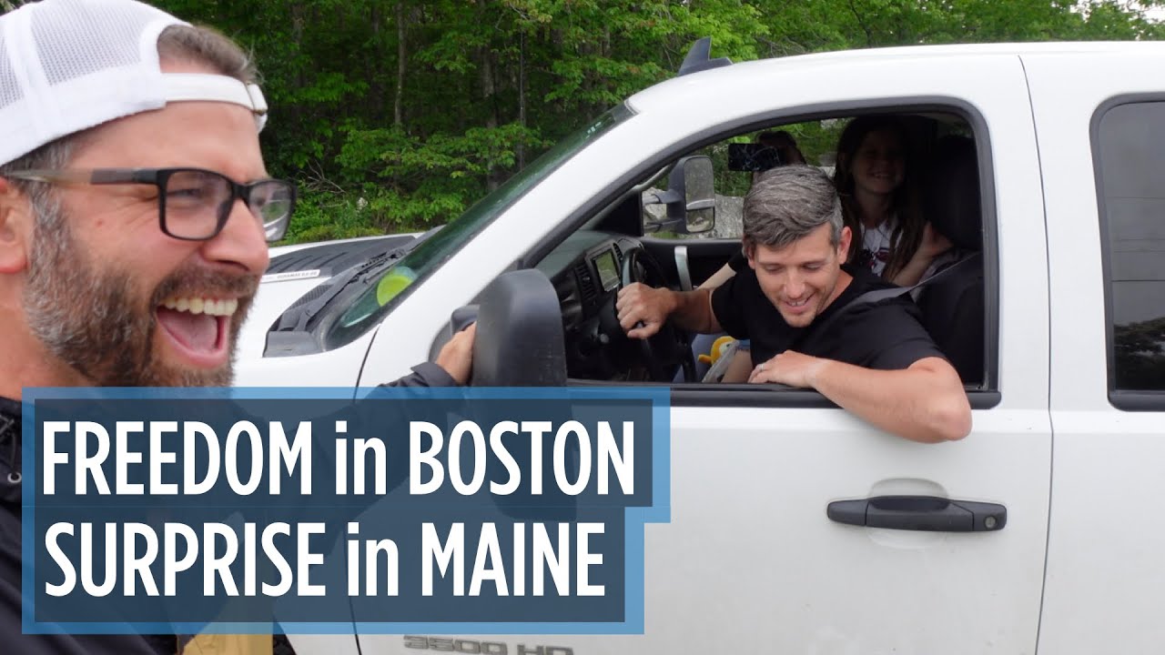From the Boston Freedom Trail to a Surprise in Maine // Full Time travel RV Family