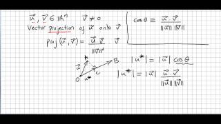 Linear Algebra 37,  Vector Projection
