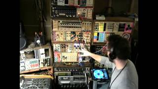 Live modular techno on homemade synthesizer 1/2/18