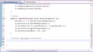 Famous Java Game Development 031 of 036 User Mouse Input Profile
