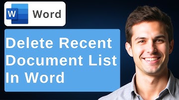 How To Delete Recent Document List In Microsoft Word [2025 Guide]