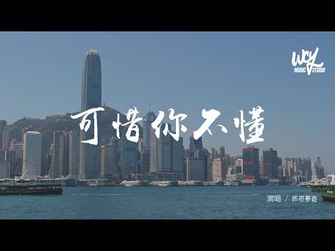 昨夜夢遊 - 可惜你不懂 (原唱：王琪瑋)「我看見你的心裡空空 步履匆匆，像支微風 拂我眼紅」(可轉伴奏和人聲視頻)【動態歌詞/pīn yīn gē cí】