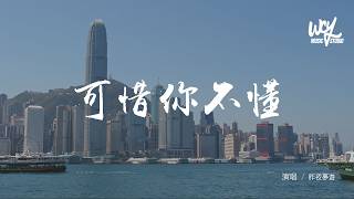 昨夜夢遊 - 可惜你不懂 (原唱：王琪瑋)「我看見你的心裡空空 步履匆匆，像支微風 拂我眼紅」(可轉伴奏和人聲視頻)【動態歌詞/pīn yīn gē cí】
