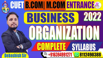 BUSINESS ORGANISATION|| COMPLETE SYLLABUS || B.COM M.COM ENTRANCE || COMPLETE COURSE JOIN NOW