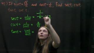 5.3 The Other Trigonometric Functions #41