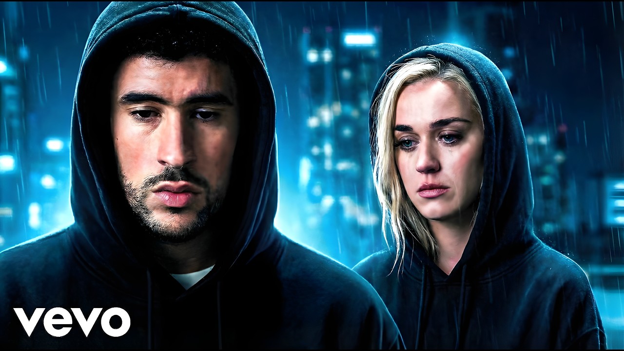 Bad Bunny & Kety Perry - Las Palabras Rotos Que Jamás Pronuncié (Official Lyrics Video)