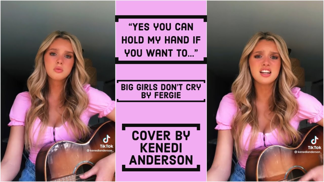 Kenedi Anderson singing "Yes you can hold my hand if you want to
