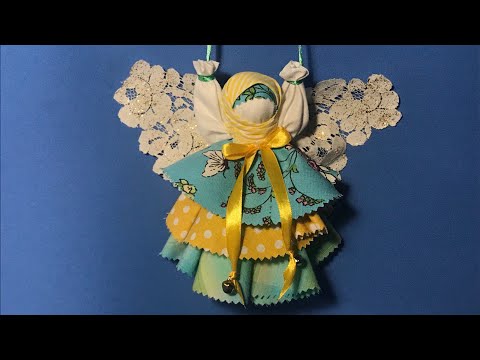 Кукла мотанка Колокольчик. Куколка хороших новостей. Motanka doll bell.