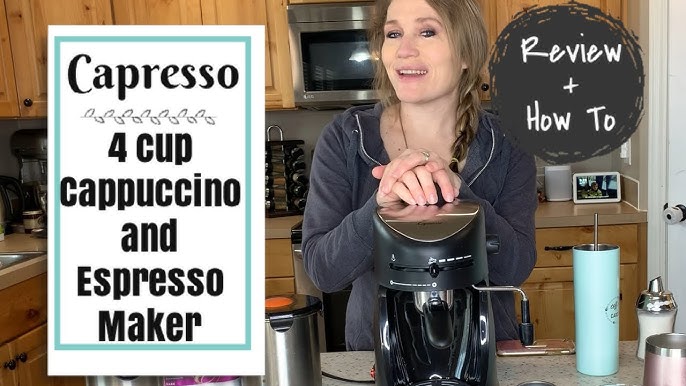 Capresso Steam PRO 4-Cup Coffee Maker and Espresso Machine with