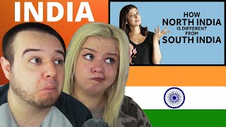 North vs. South INDIA | AMERICAN COUPLE REACTION VIDEO