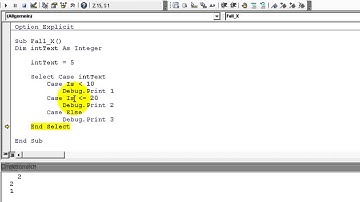 Excel # 343 - VBA Select Case - Prüfungen