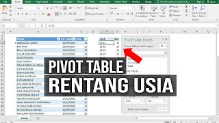 Cara Hitung Rentang Usia dengan Pivot Table Excel