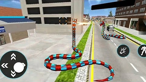 ANAKONDA ROBOT ARABA OYUNU Anaconda Robot Car Games Mega Robot Games Android Gameplay Robot Game