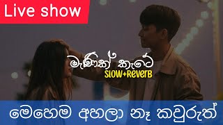 Menik Kate | මැණික් කැටේ | Slow Reverb🎧🎵 | අලුත්ම රහකට අහන්න | Live Show