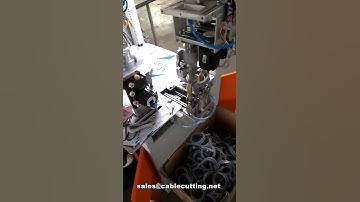 automatic power cable winding and bunding cable ties auto tying machine