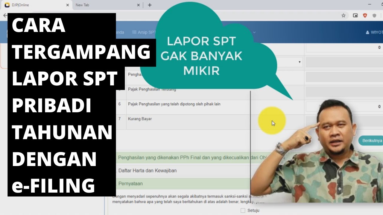 Termudah! Lapor 1770-SS dengan e-filing 2020 