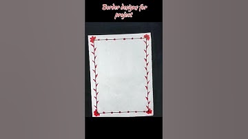 Border designs for project/project work ideas/assignment font page design|#shorts #borderdesign#art
