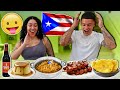 Trying authentic puerto rican food so good
