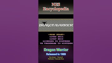 Dragon Warrior - Released 1989 - NES Encyclopedia #NESencyclopedia #nes #retrogaming #retro