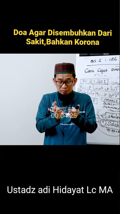 Story WA Ustadz Adi Hidayat LC MA Doa disaat sakit #shorts