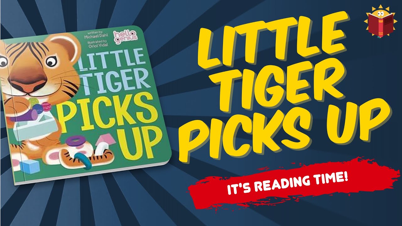 Little Tiger Picks Up Reading Books For Kids YouTube