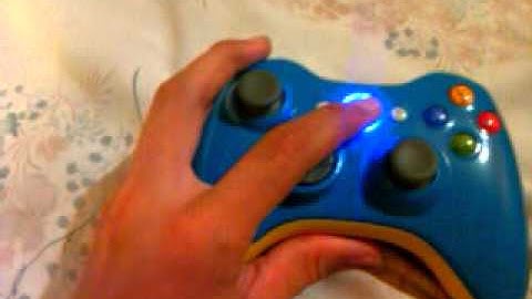 Sky Blue Wireless Xbox 360 Controller [LED MOD]
