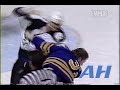 NHL Jan. 22, 1995 Rudy Poeschek,TB v Rob Ray,BUF Tampa Bay Lightning Buffalo Sabres