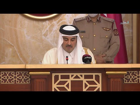 افتتاح دورة مجلس الشورى أمير قطر يثني على العملية الانتخابية التي شهدتها بلاده