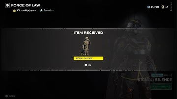 HELLDIVERS 2 Signal Silence Emote Acquired