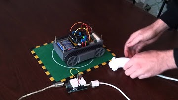 WiiChuck Controlled RP5 tank robot (over 433MHz Radio)