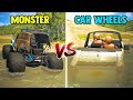 CARS Wheels vs MONSTER Truck Wheels - Beamng drive | SpeedRoll