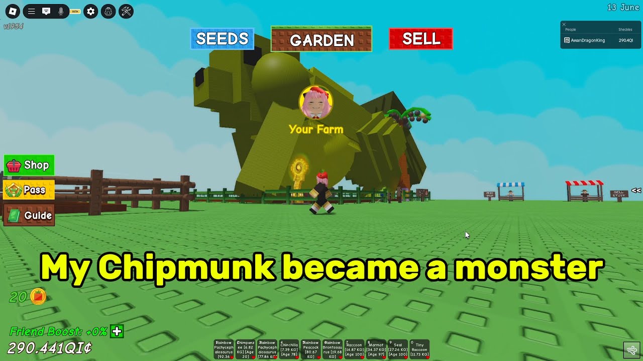 MY CHIPMUNK NEEDS TO DIET | Grow a Garden