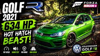 VOLKSWAGEN GOLF R 2021 | 634 HP Hot Hatch Beast! | Forza Horizon 6 #forzahorizon6 #fh6