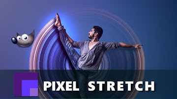 Swirling Pixel Stretch Effect in Gimp 2.10.10