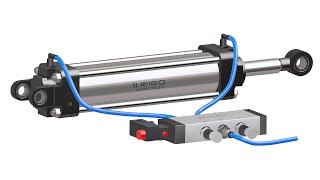 Pneumatic Cylinder Working explained  (Animation)