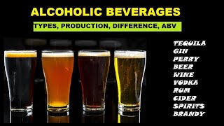 Alcoholic Beverages: Types/classification, Difference and ABV