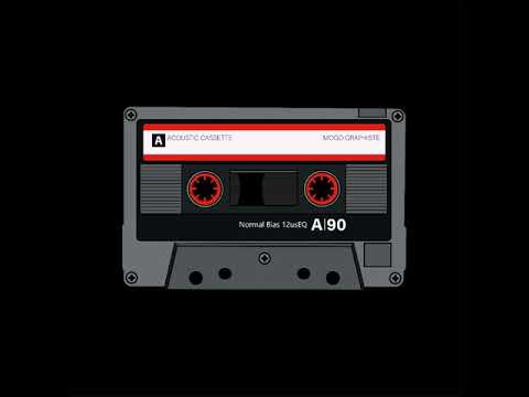 Cassette motion design musique