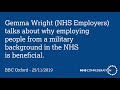 Gemma wright nhs employers discusses employing people from a military background  bbc oxford