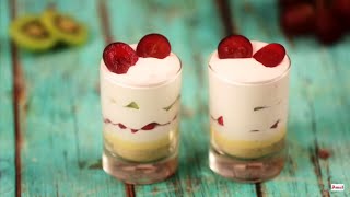 Fruit Trifle Recipe | Quick And Easy Homemade Recipe | Amul Recipes