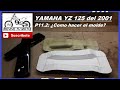 YAMAHA YZ 125 del 2001.Parte 11.2: FIBRA DE CARBONO ¿Cómo hacer el molde de la pieza? REVIVE TU MOTO