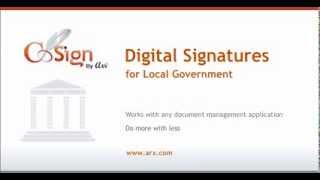 digital signatures for government