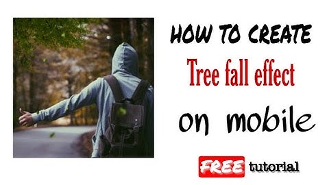 #treefall #animation #status                How to create tree fall effect on photo for fb wp status