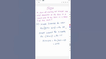 A sum of money at simple interest amounts to rs 815 in 3 years and to rs.854 in 4 years ?