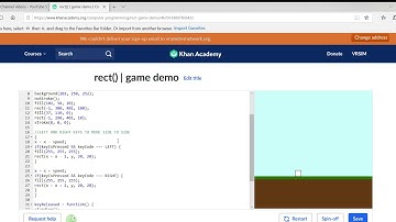 Khan Academy | How to make your own game demo