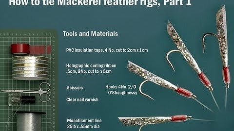 How To Tie Mackerel Feather Sea Fishing Lure Rigs ( Sabiki Rigs)