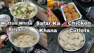 Safar Mai Banao Ye Asaan Khana | Mutton White Briyani Recipe | Chicken Russian Cutlets Recipe