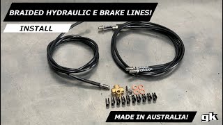 Gktech Z33 350z Z34 370z Stand Alone Hydraulic E Brake Line Kit - Install